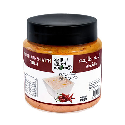 لبنة طازجة بالشطة